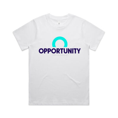 Opportunity T-Shirt | White | Womens Thumbnail