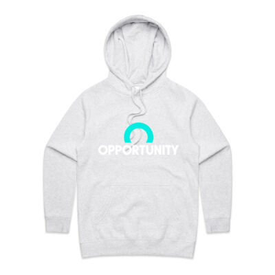 Opportunity Hoodie | White | Womans Thumbnail